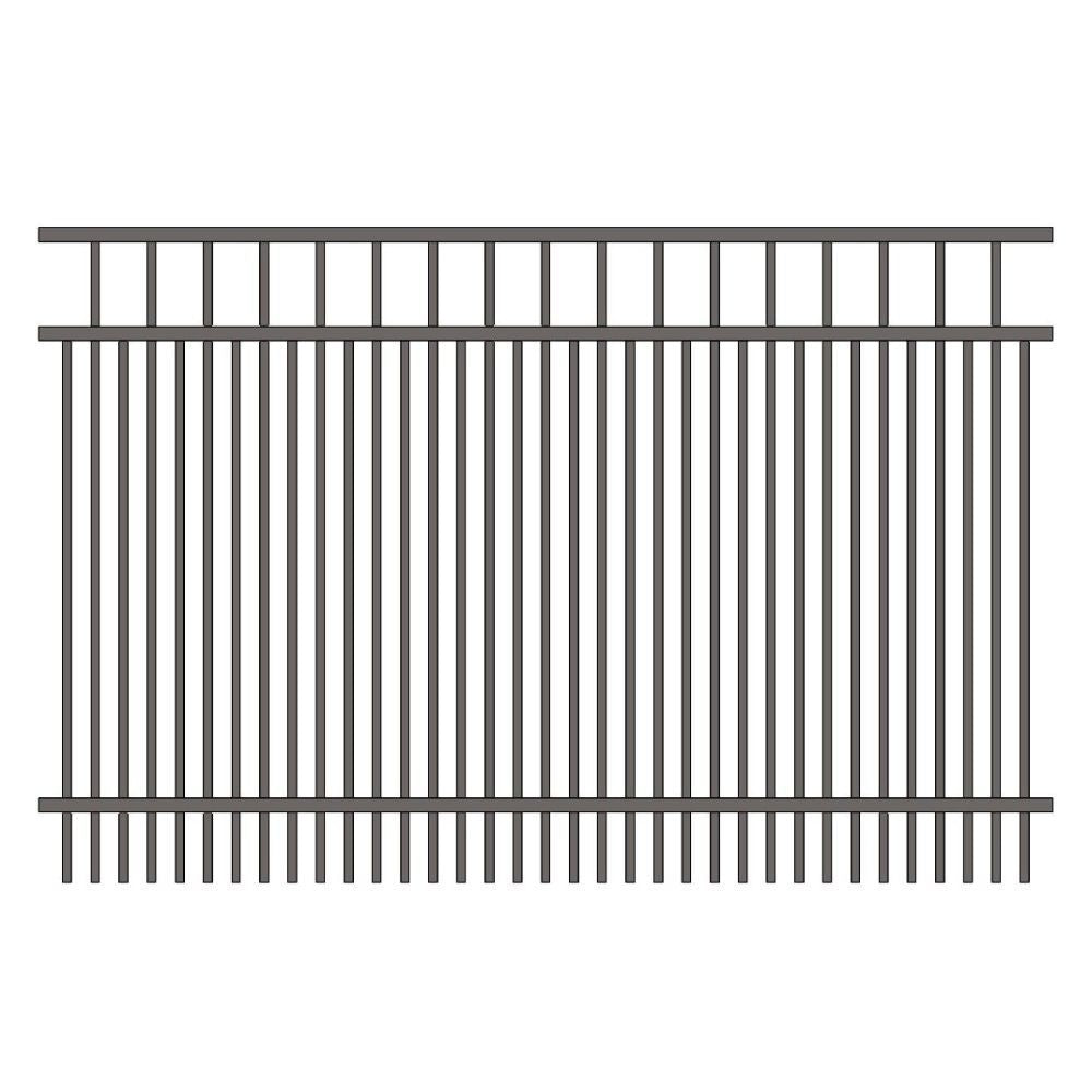 Residential Fence 4’ H x 6’ W Aluminum Long Islander Style - iDeal