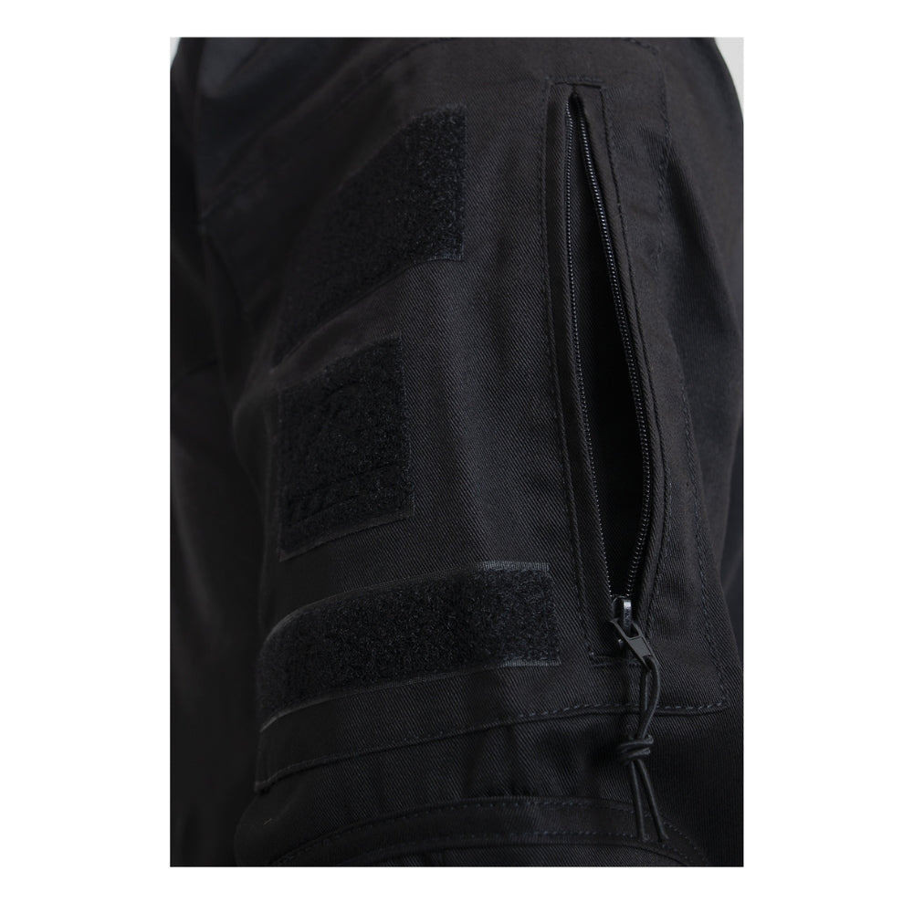 Rothco 1/4 Zip Tactical Airsoft Combat Shirt (Black) - 6