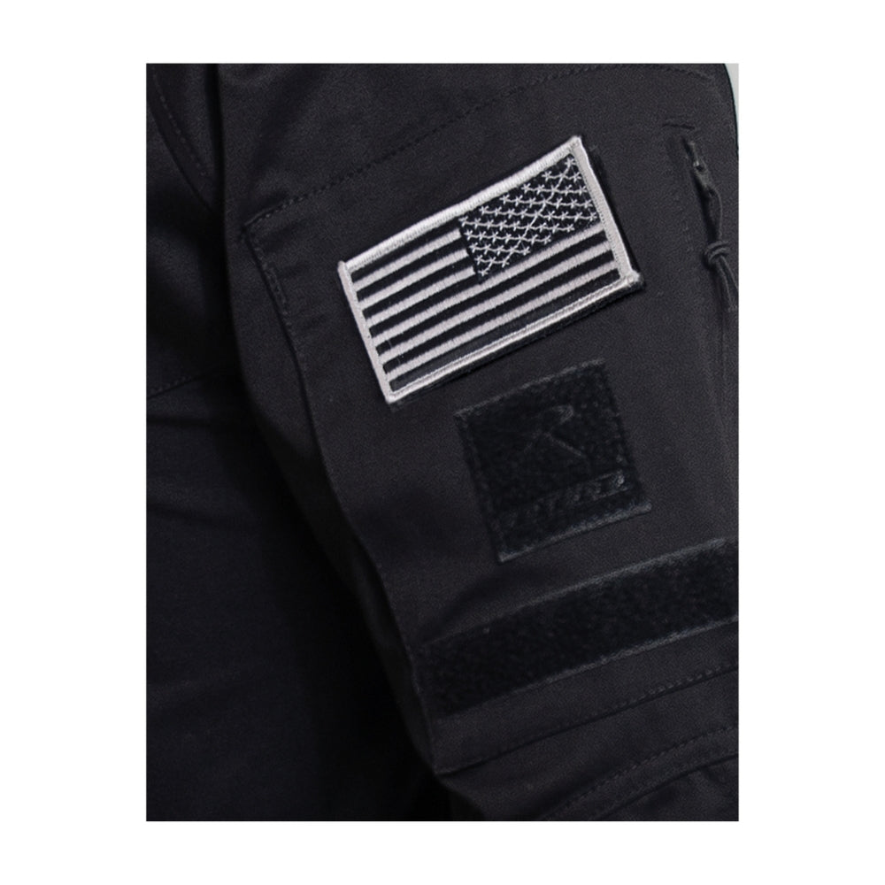Rothco 1/4 Zip Tactical Airsoft Combat Shirt (Black) -7