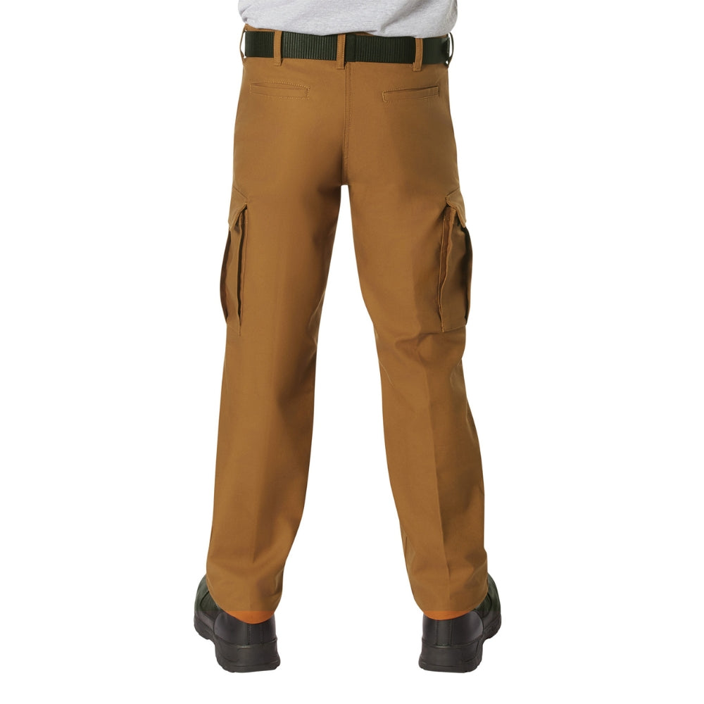 Rothco Active Flex Fleece Lined Canvas Work Pants (Work Brown) - 4