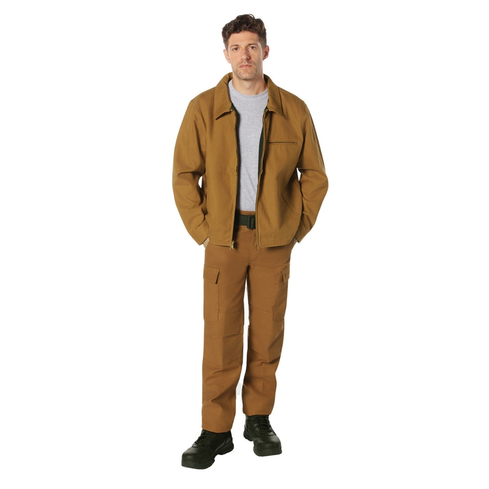 Rothco Active Flex Fleece Lined Canvas Work Pants (Work Brown) - 5