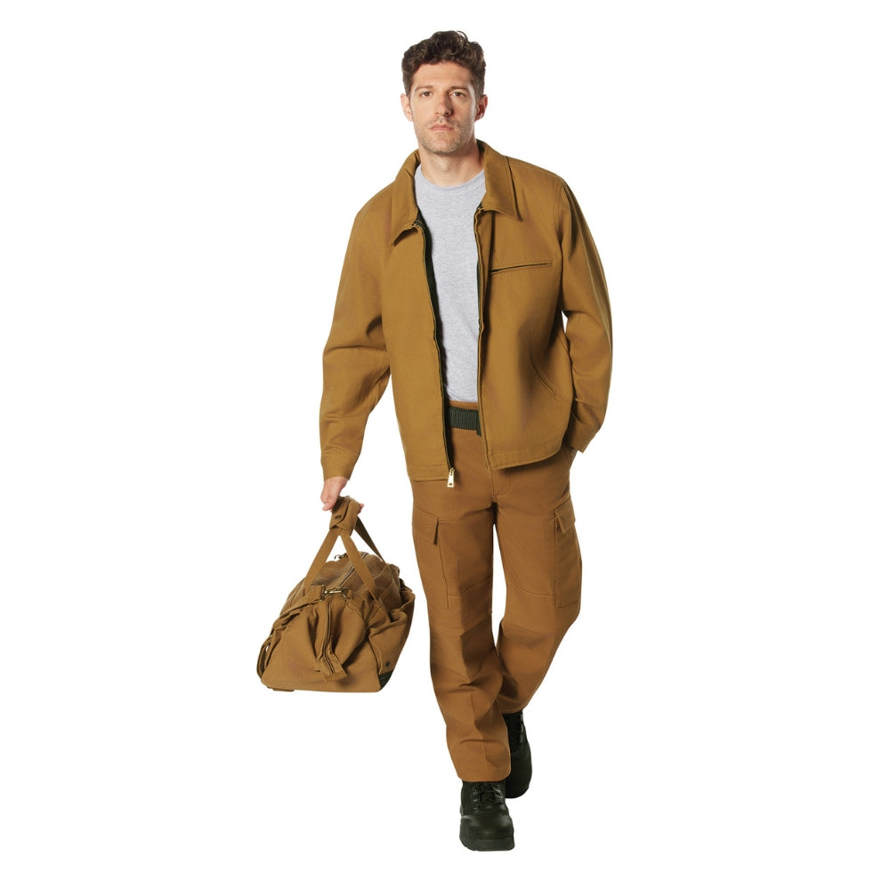 Rothco Active Flex Fleece Lined Canvas Work Pants (Work Brown) - 6