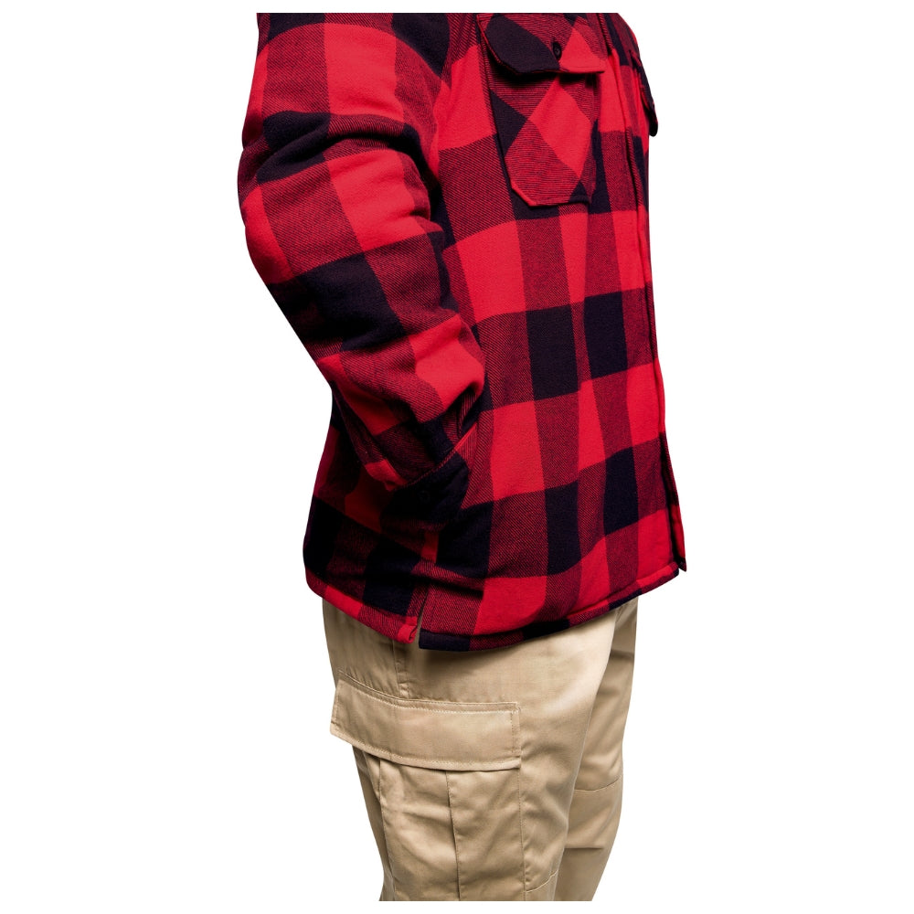 Rothco Buffalo Plaid Quilted Lined Jacket - Red - 6