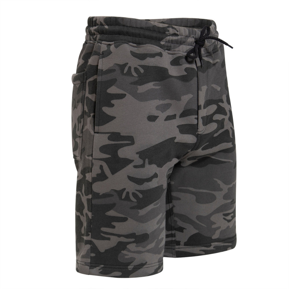 Rothco Camo And Solid Color Sweatshorts (Black Camo) - 3