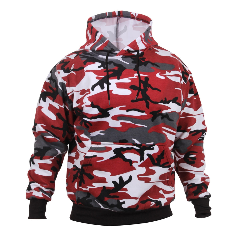 Rothco Camo Pullover Hooded Sweatshirt (Red Camo) - 1
