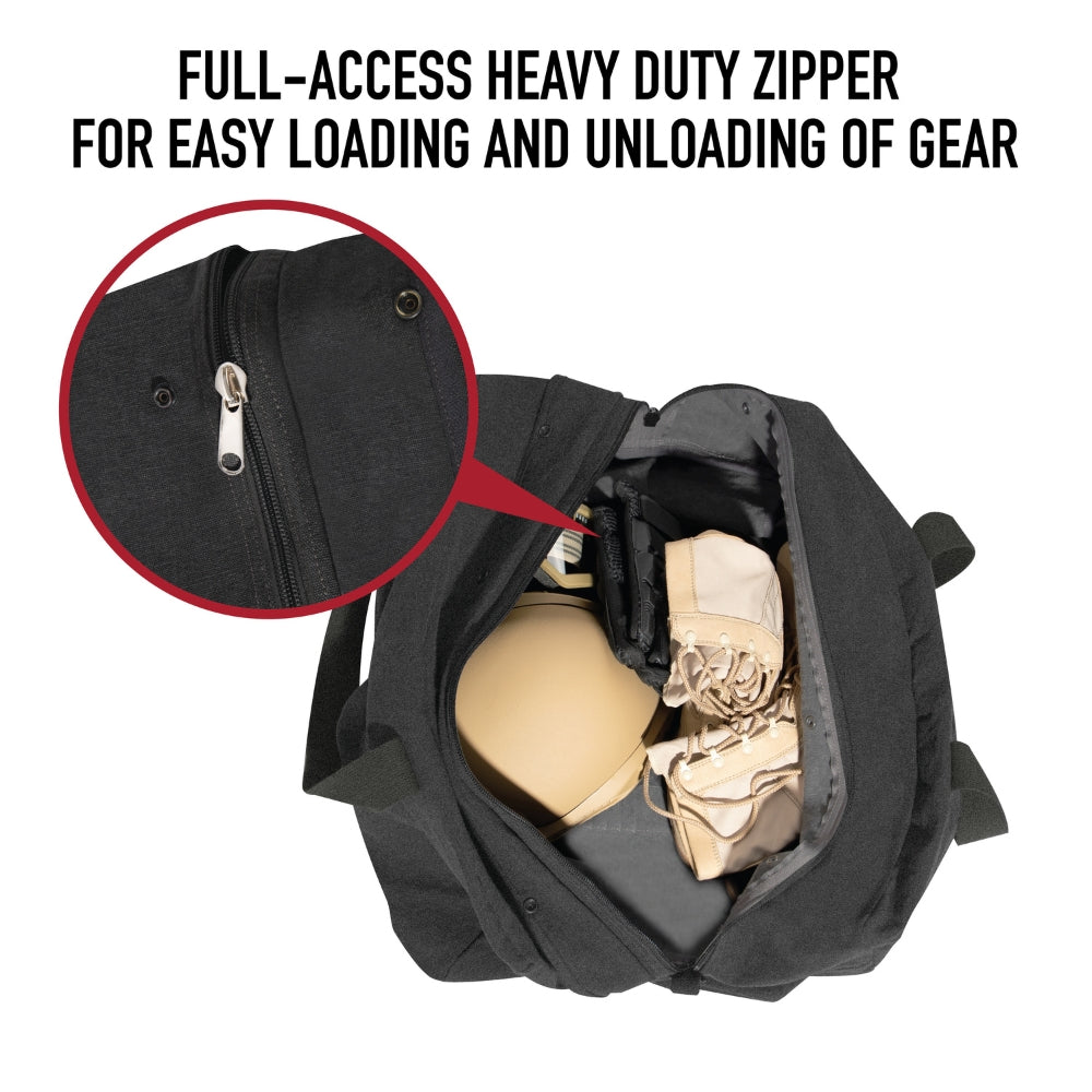 Rothco Canvas Parachute Cargo Bag (Work Brown) 613902038981 - 10