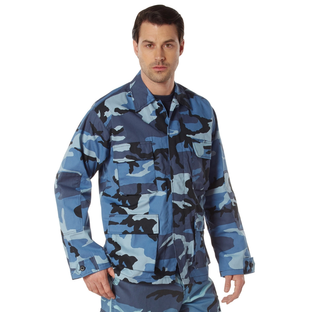 Rothco Color Camo BDU Shirt (Sky Blue Camo) | All Security Equipment - 1