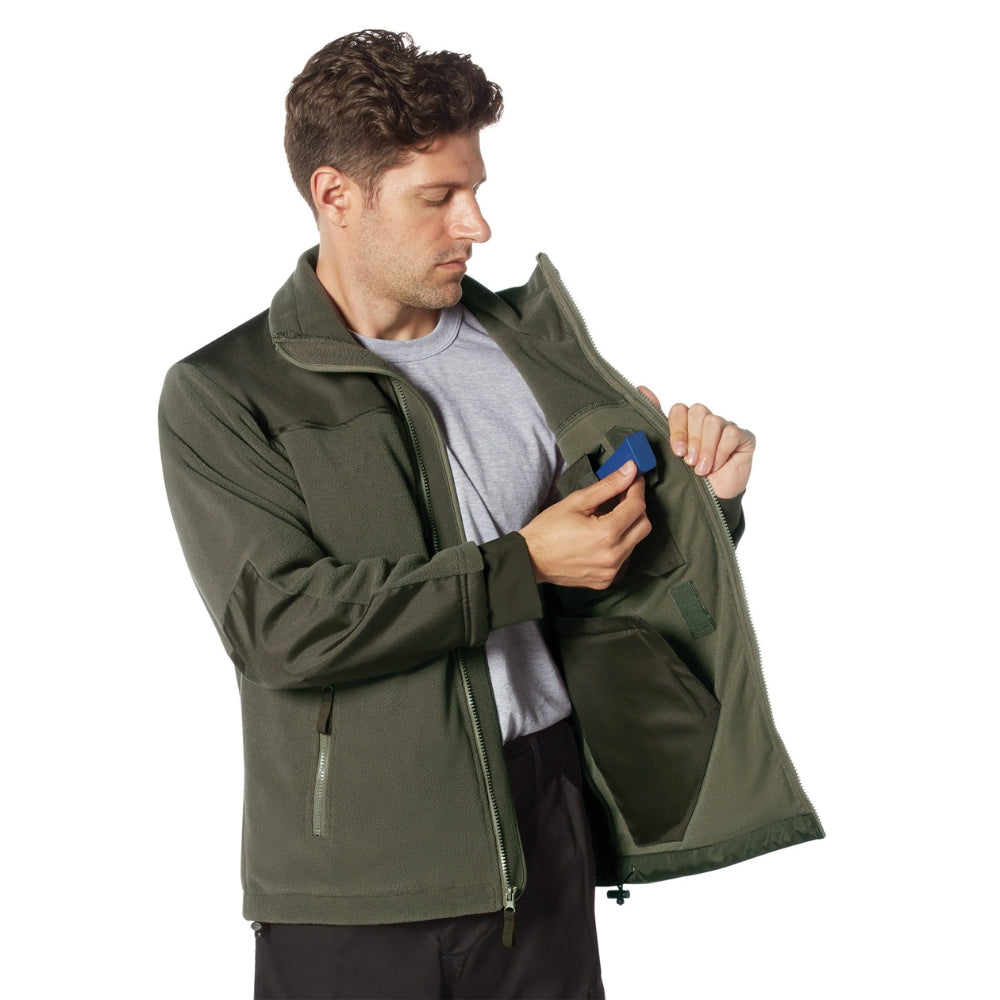 Rothco Concealed Carry Spec Ops Fleece Jacket (Olive Drab) - 5