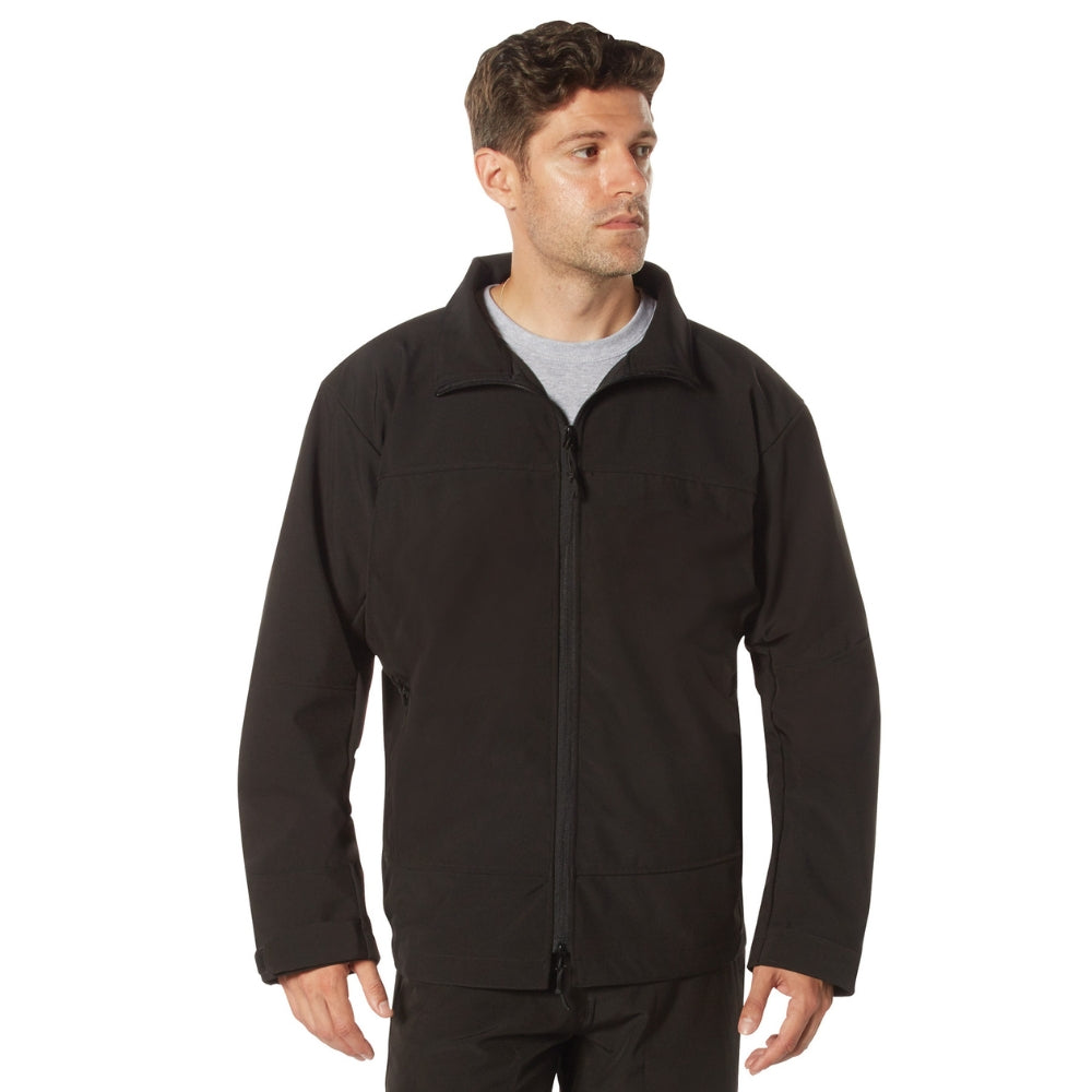 Rothco Covert Ops Concealed Carry Soft Shell Jacket (Black) - 1