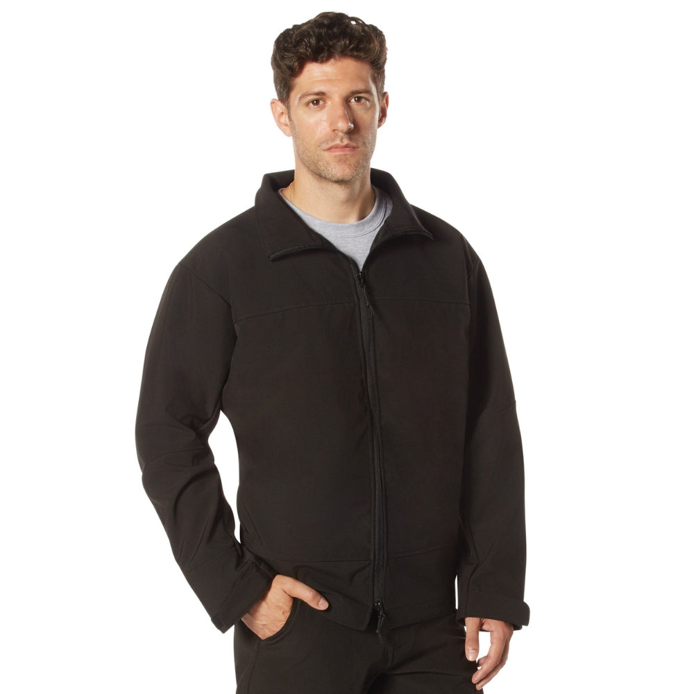 Rothco Covert Ops Concealed Carry Soft Shell Jacket (Black) - 2