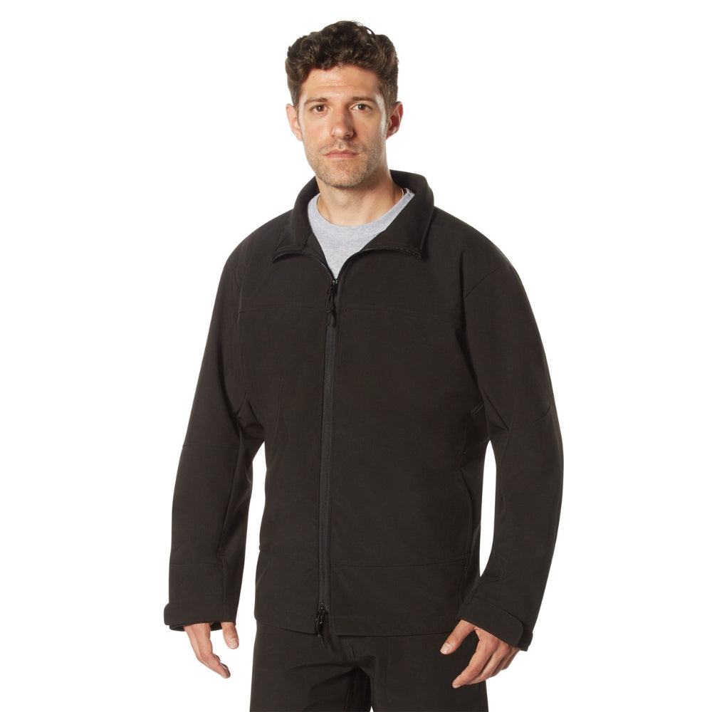 Rothco Covert Ops Concealed Carry Soft Shell Jacket (Black) - 3