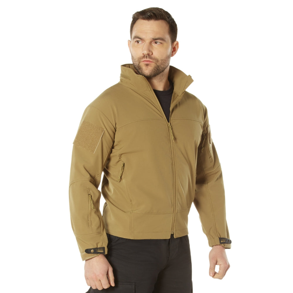 Rothco Covert Ops Lightweight Soft Shell Jacket (Coyote Brown) - 1