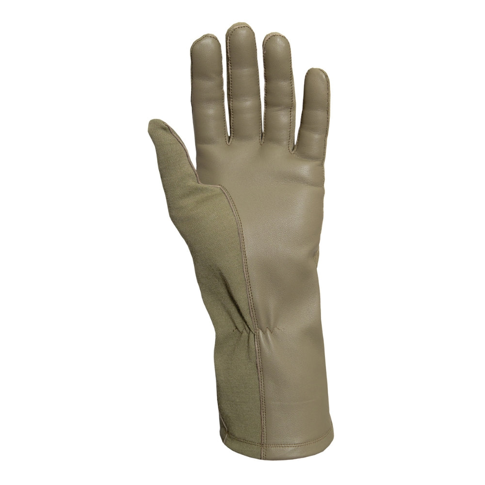 Rothco G.I. Type Flame & Heat Resistant Flight Gloves (AR 670-1 Coyote Brown) - 2
