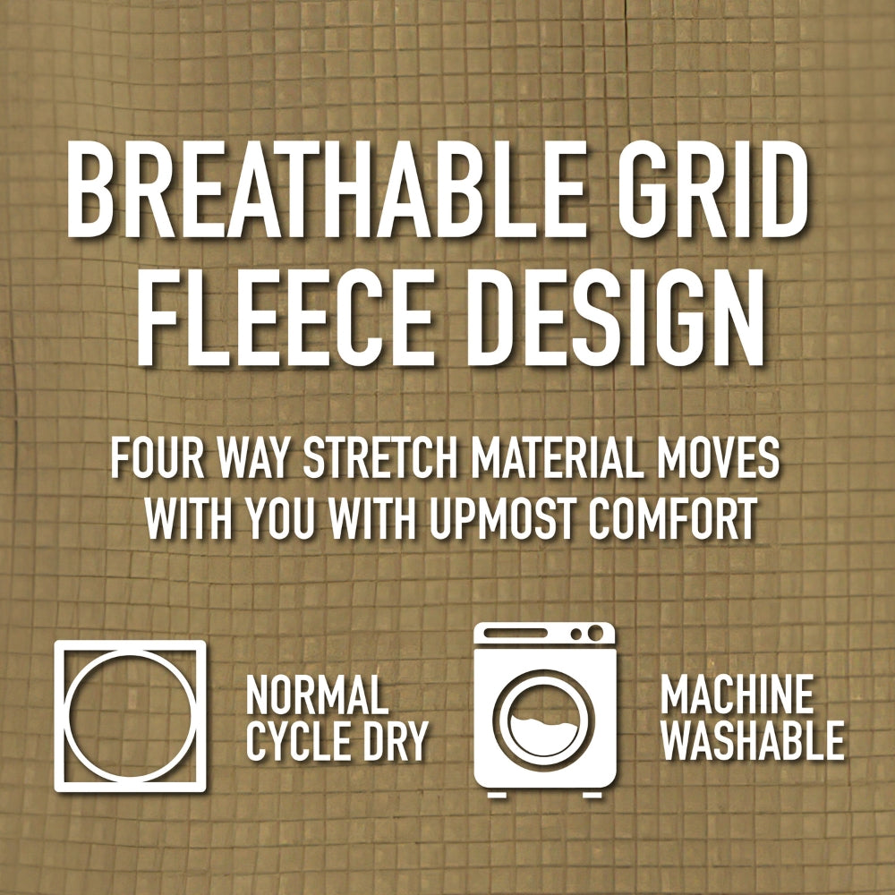 Rothco Grid Fleece Pullover (Coyote Brown) | All Security Equipment -8
