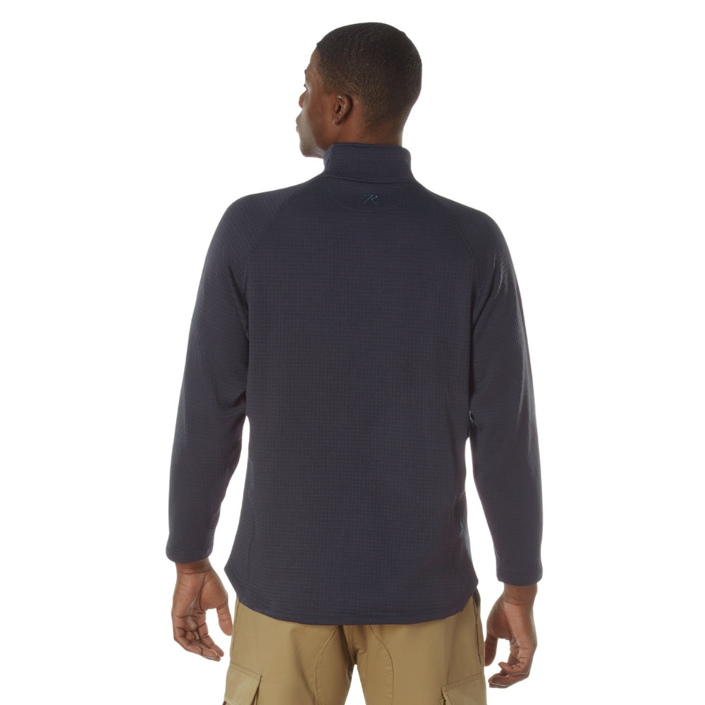 Rothco Grid Fleece Pullover (Midnight Navy Blue) - 3