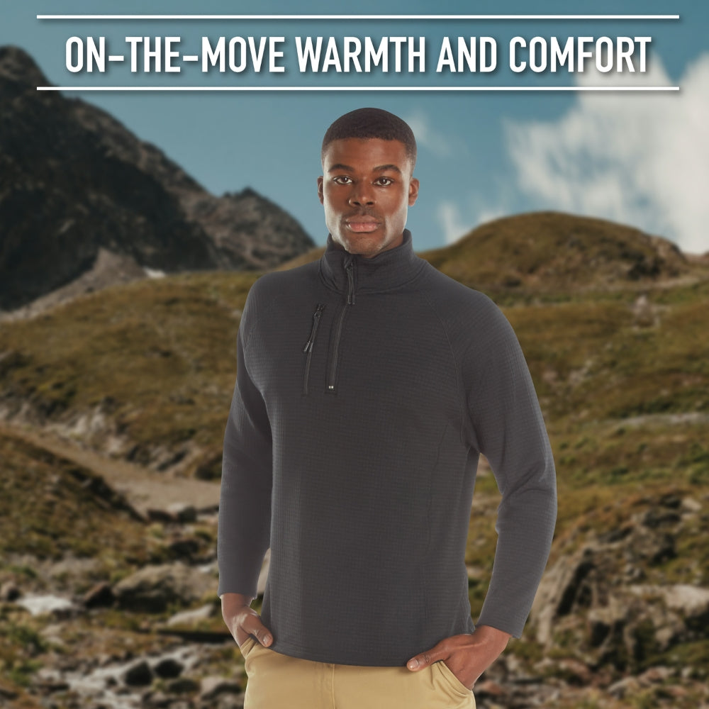 Rothco Grid Fleece Pullover (Midnight Navy Blue) - 6