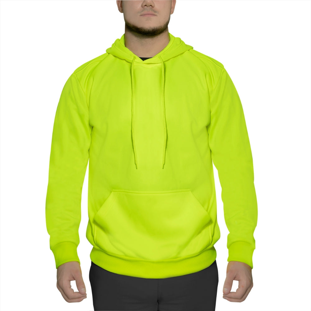 Rothco High-Vis Performance Hooded Sweatshirt - Safety Green - 2