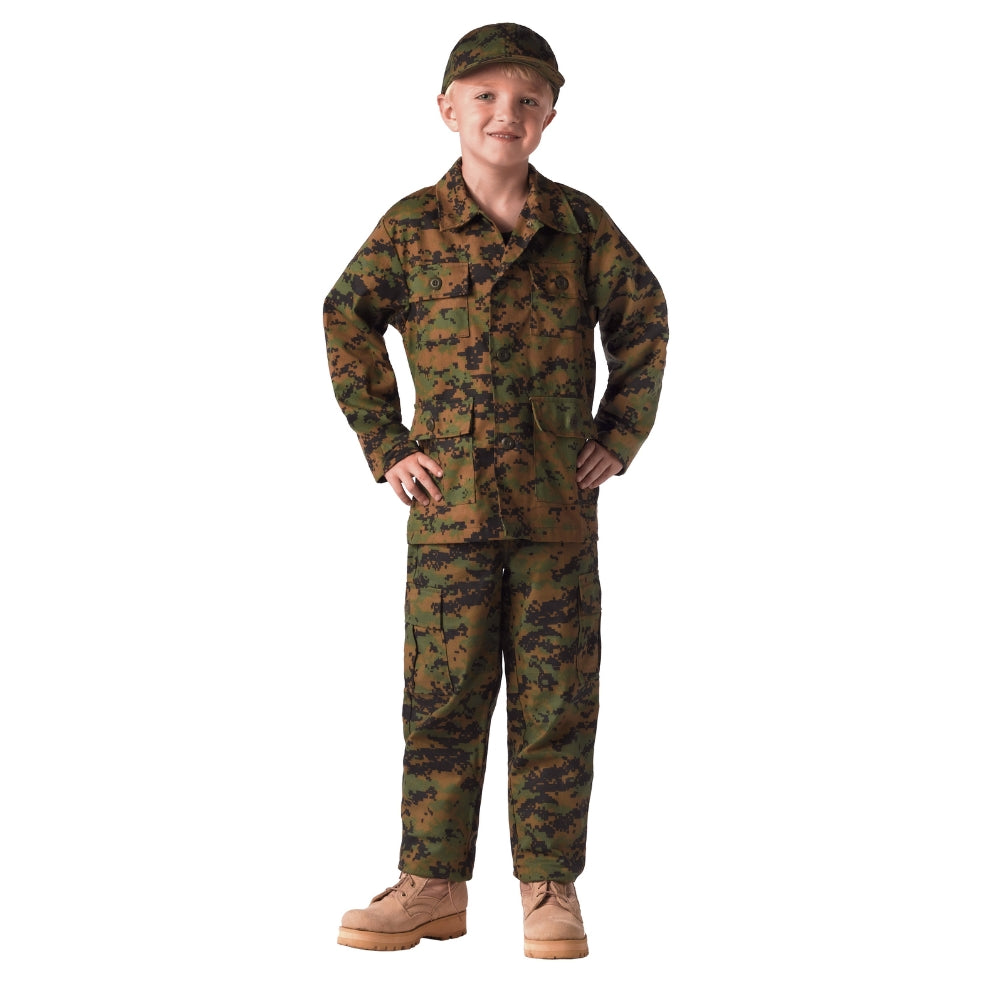Rothco Kids Digital Camo BDU Pants (Woodland Digital Camo)
