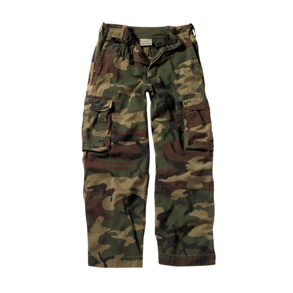 Rothco Kids Vintage Paratrooper Fatigue Pants (Woodland Camo)