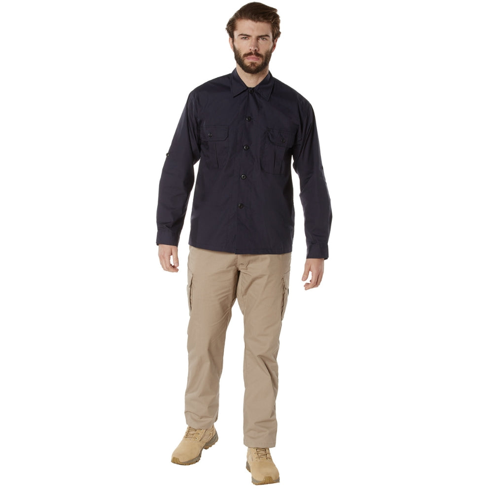 Rothco Lightweight Tactical Shirt (Midnight Navy Blue) - 5