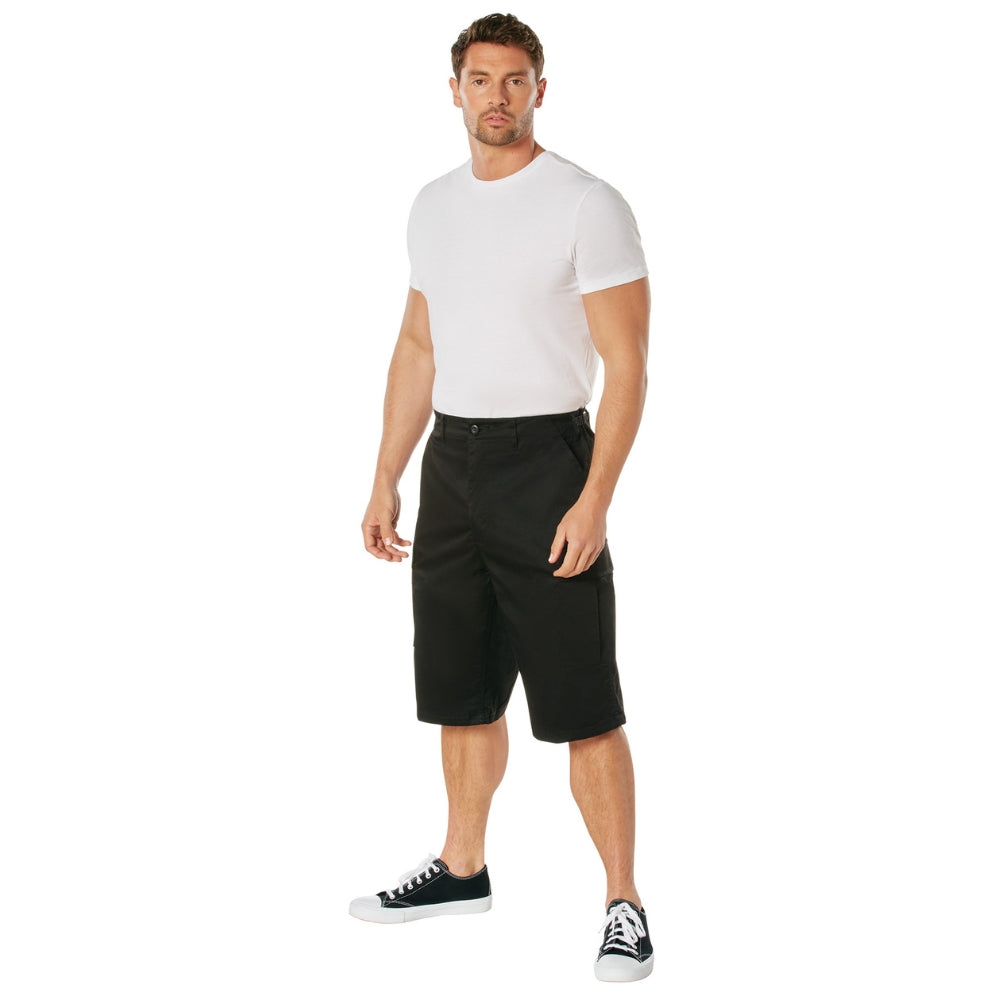 Rothco Long Length BDU Shorts (Black) | All Security Equipment - 4