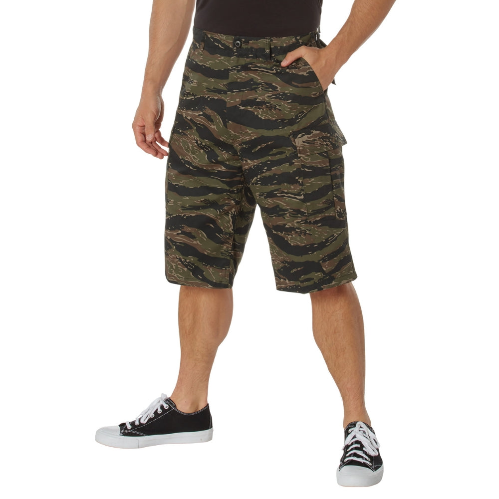 Rothco Long Length Camo BDU Shorts (Tiger Stripe Camo)