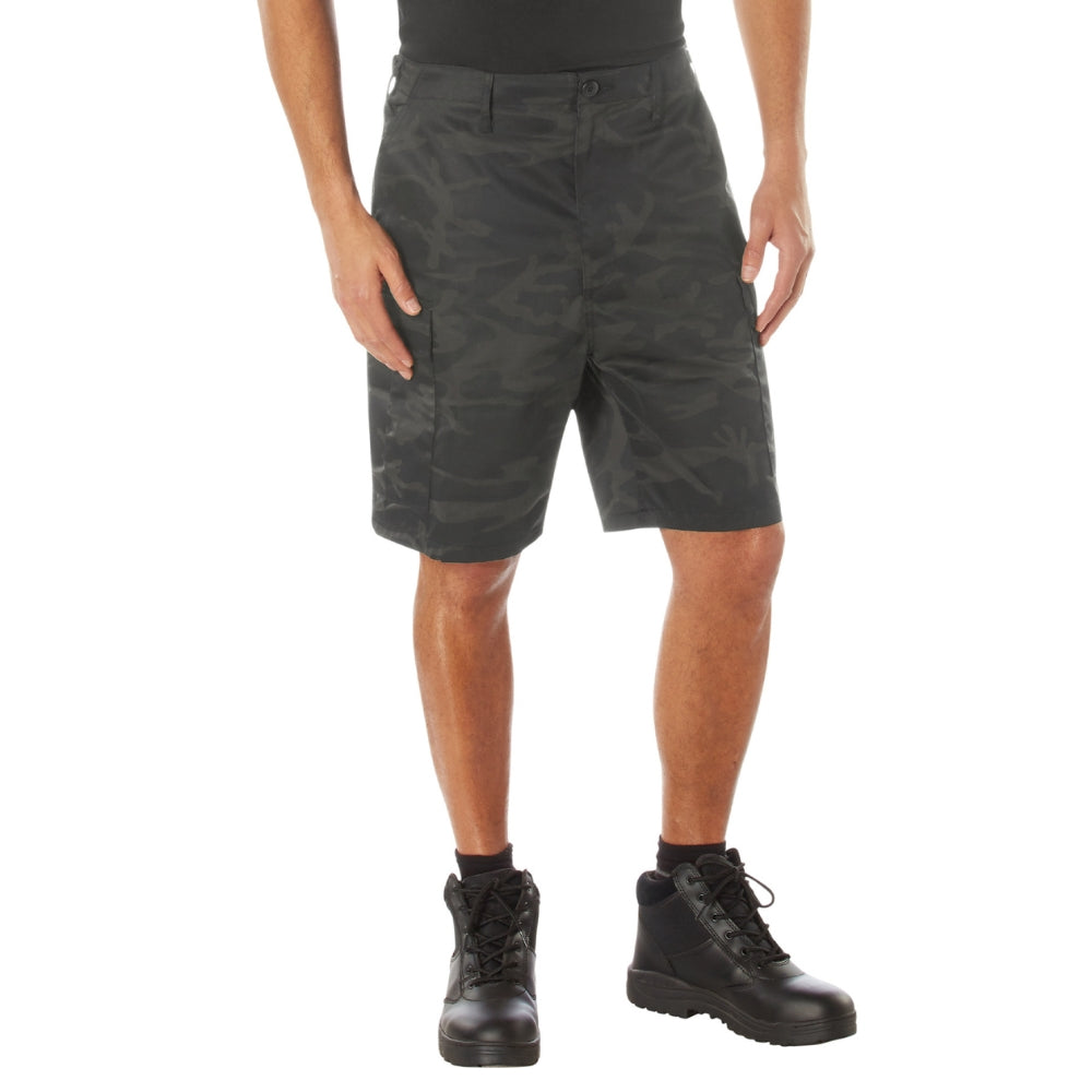 Rothco Midnight Camo BDU Shorts (Midnight Black Camo) - 1