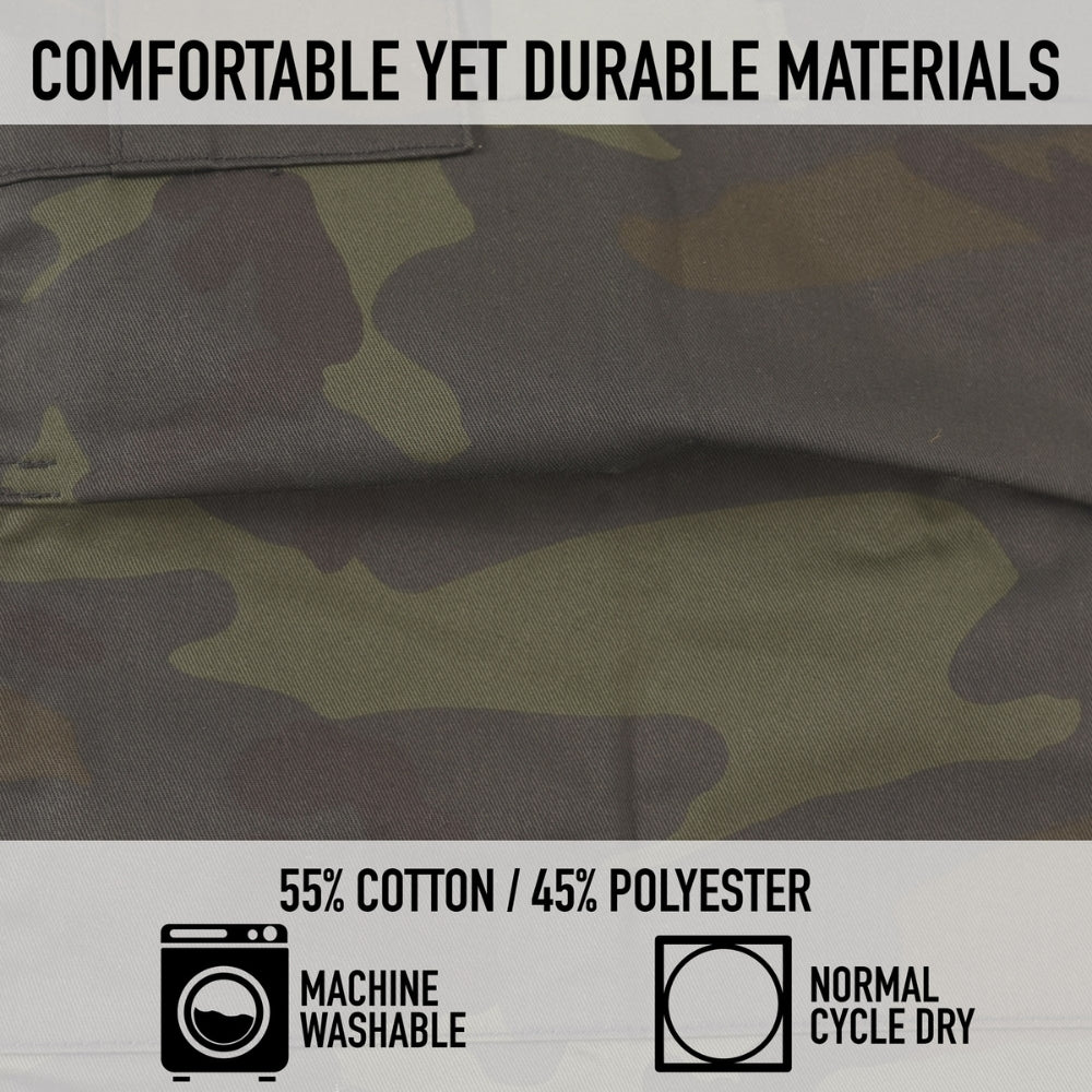 Rothco Midnight Camo BDU Shorts (Midnight Black Camo) - 8