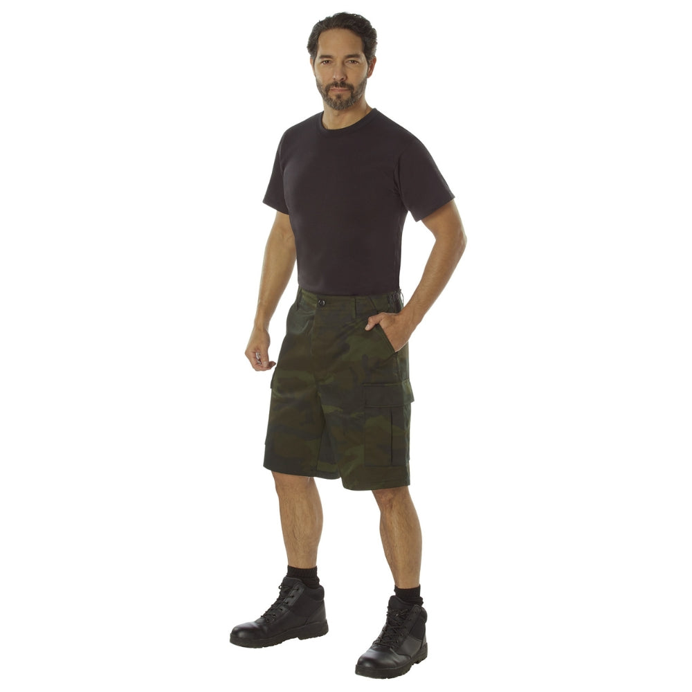 Rothco Midnight Camo BDU Shorts (Midnight Woodland Camo) - 4