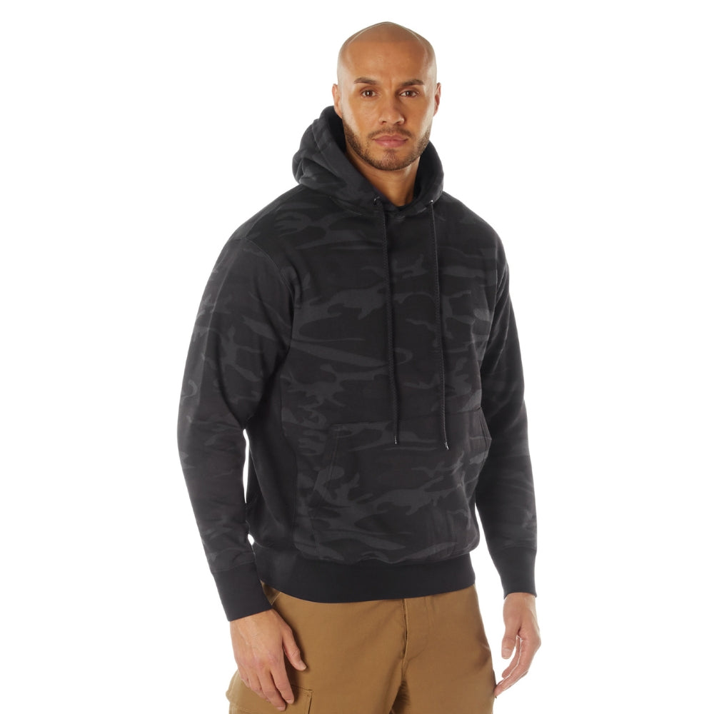Rothco Midnight Camo Everyday Hoodie (Midnight Black Camo) - 1