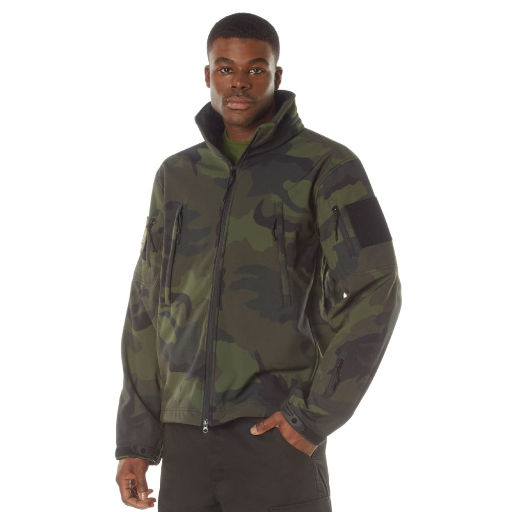 Rothco Midnight Camo Special Ops Soft Shell Jackets (Midnight Woodland Camo) - 2