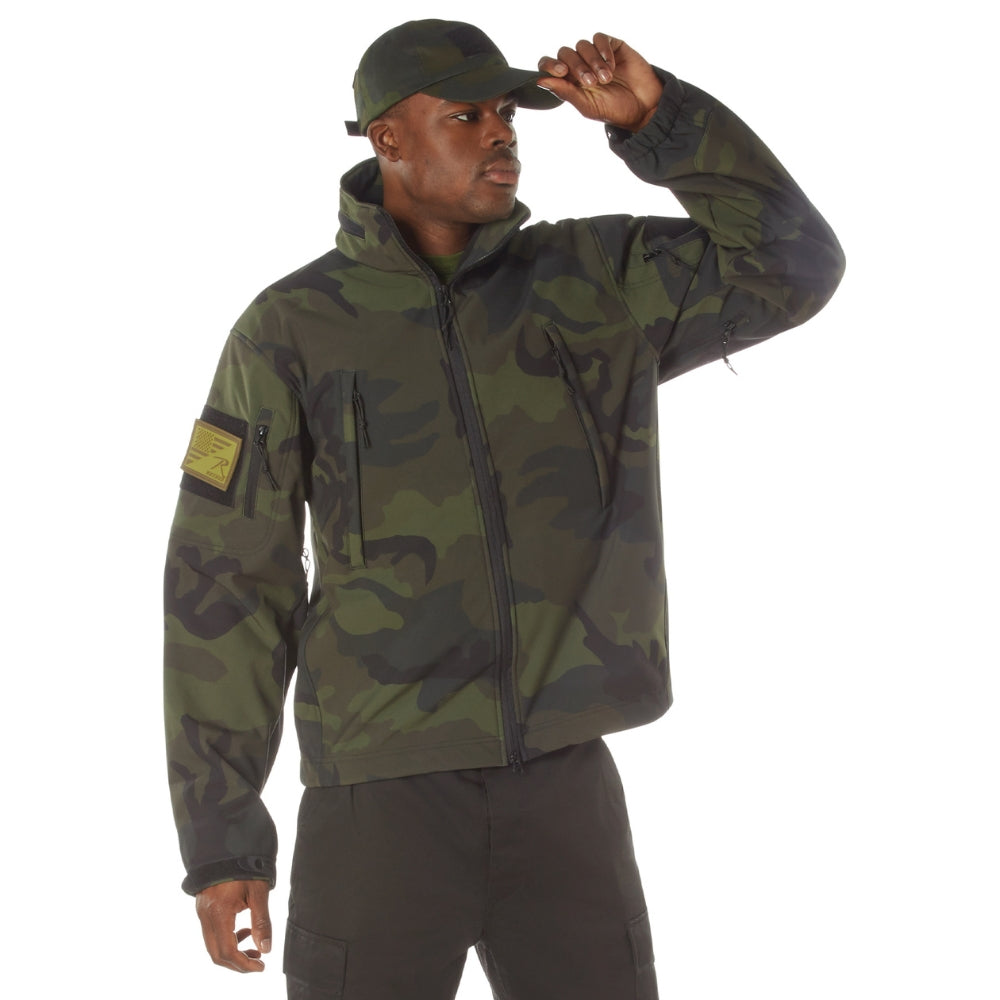 Rothco Midnight Camo Special Ops Soft Shell Jackets (Midnight Woodland Camo) - 3