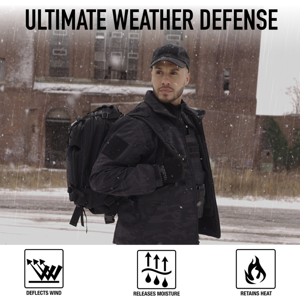 Rothco Midnight Camo Special Ops Soft Shell Jackets (Midnight Woodland Camo) - 7