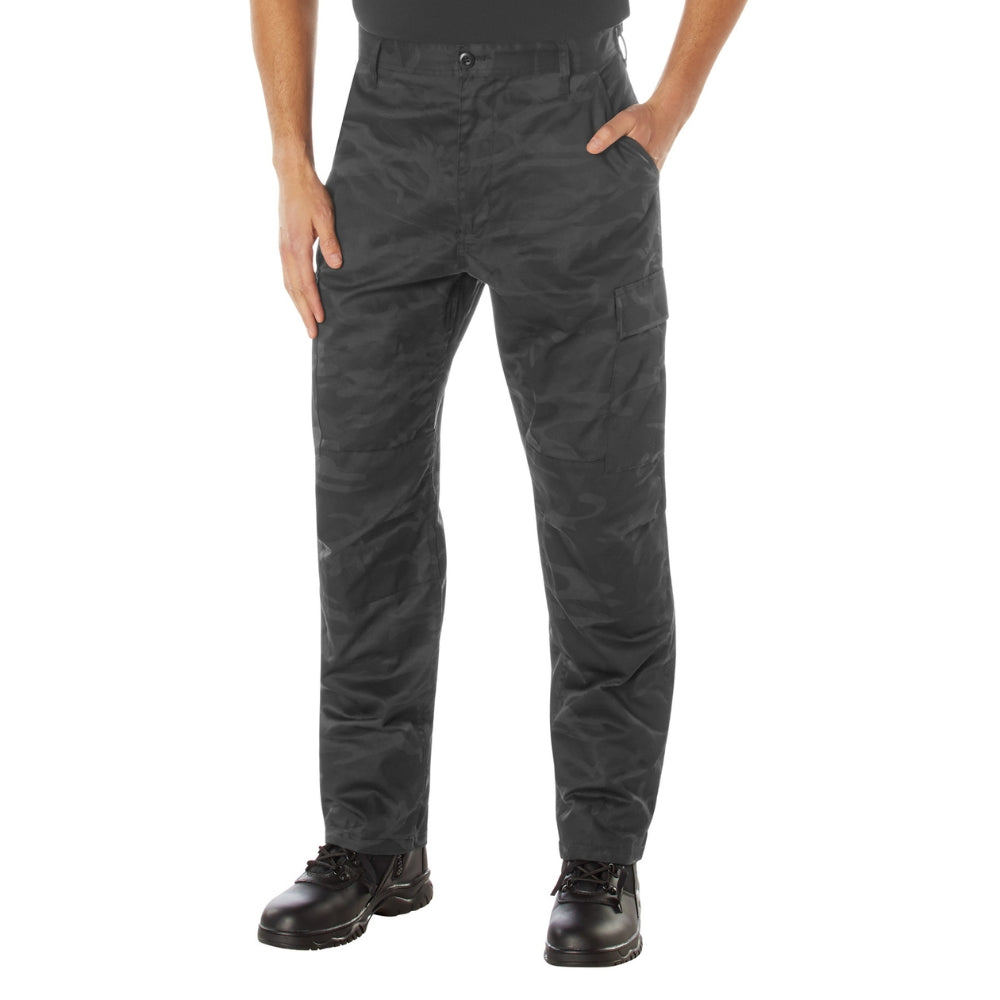 Rothco Midnight Camo Tactical BDU Pants (Midnight Black Camo) - 2