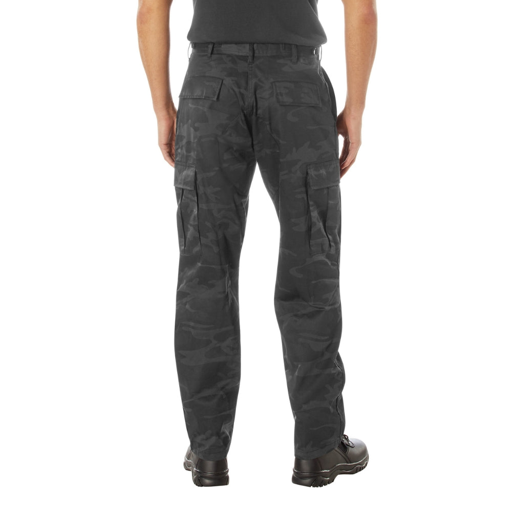 Rothco Midnight Camo Tactical BDU Pants (Midnight Black Camo) - 4