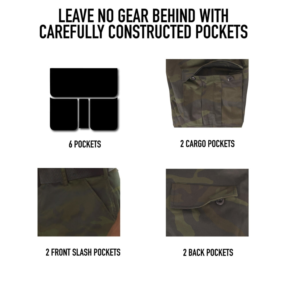 Rothco Midnight Camo Tactical BDU Pants (Midnight Black Camo) - 7