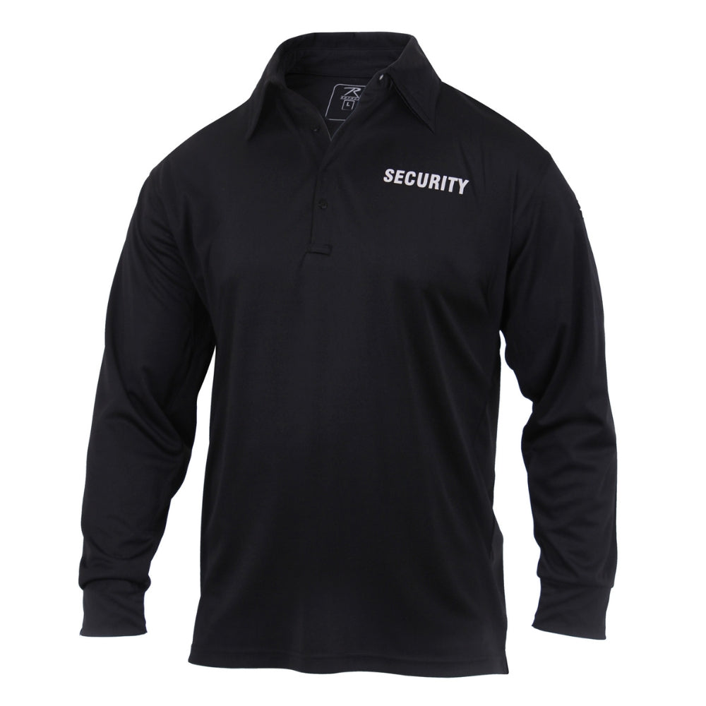 Rothco Moisture Wicking Long Sleeve Security Polo - 1