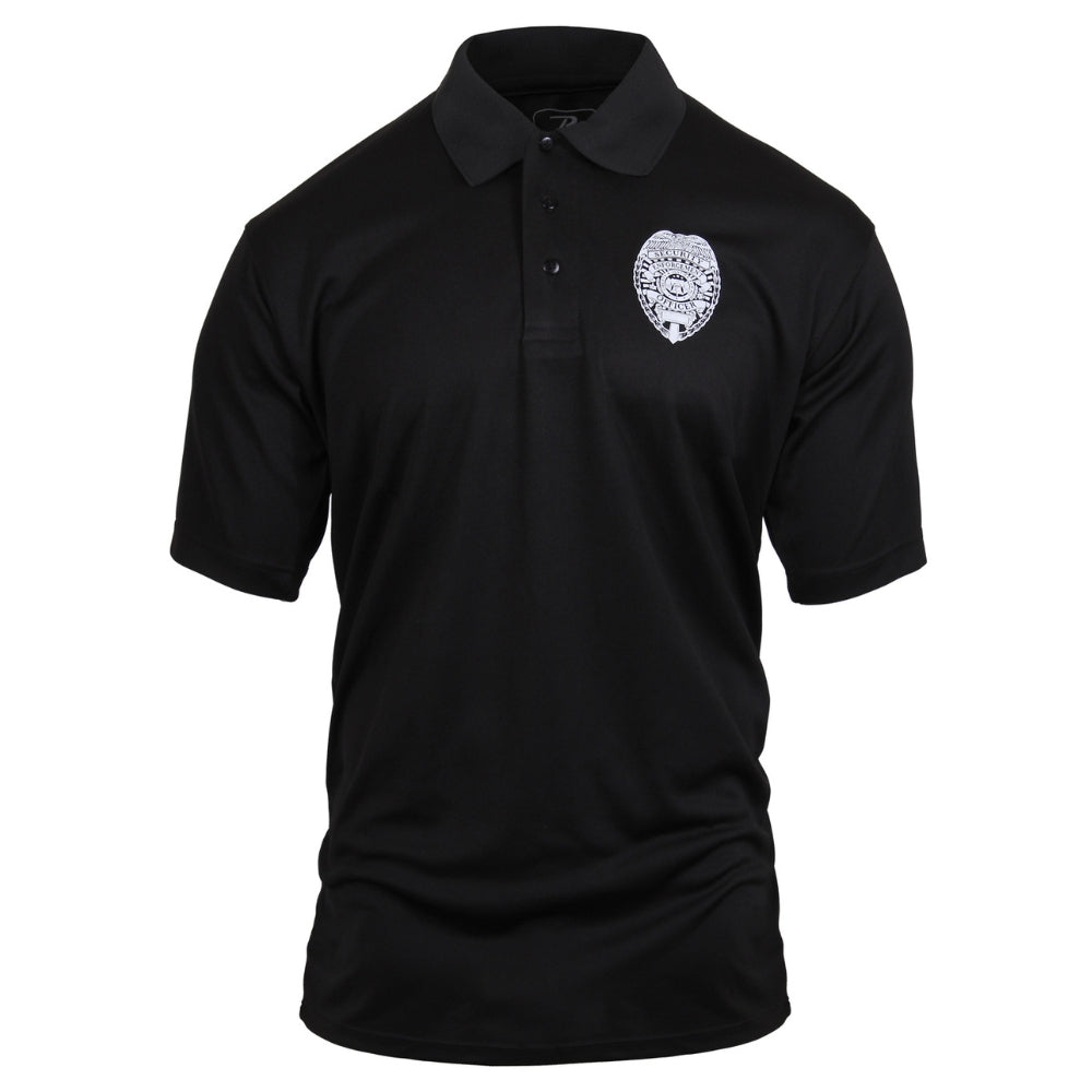 Rothco Moisture Wicking Security Polo Shirt With Badge - 1