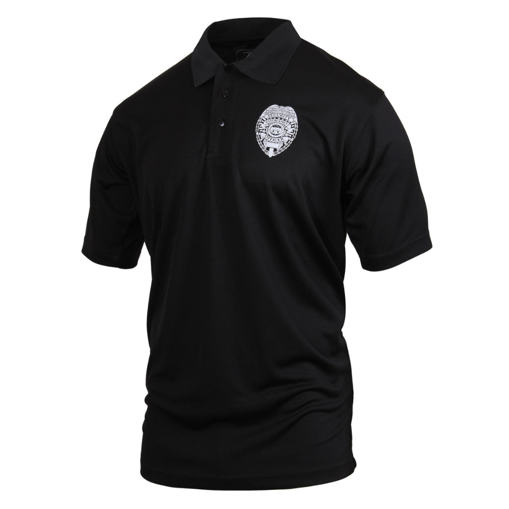 Rothco Moisture Wicking Security Polo Shirt With Badge - 2