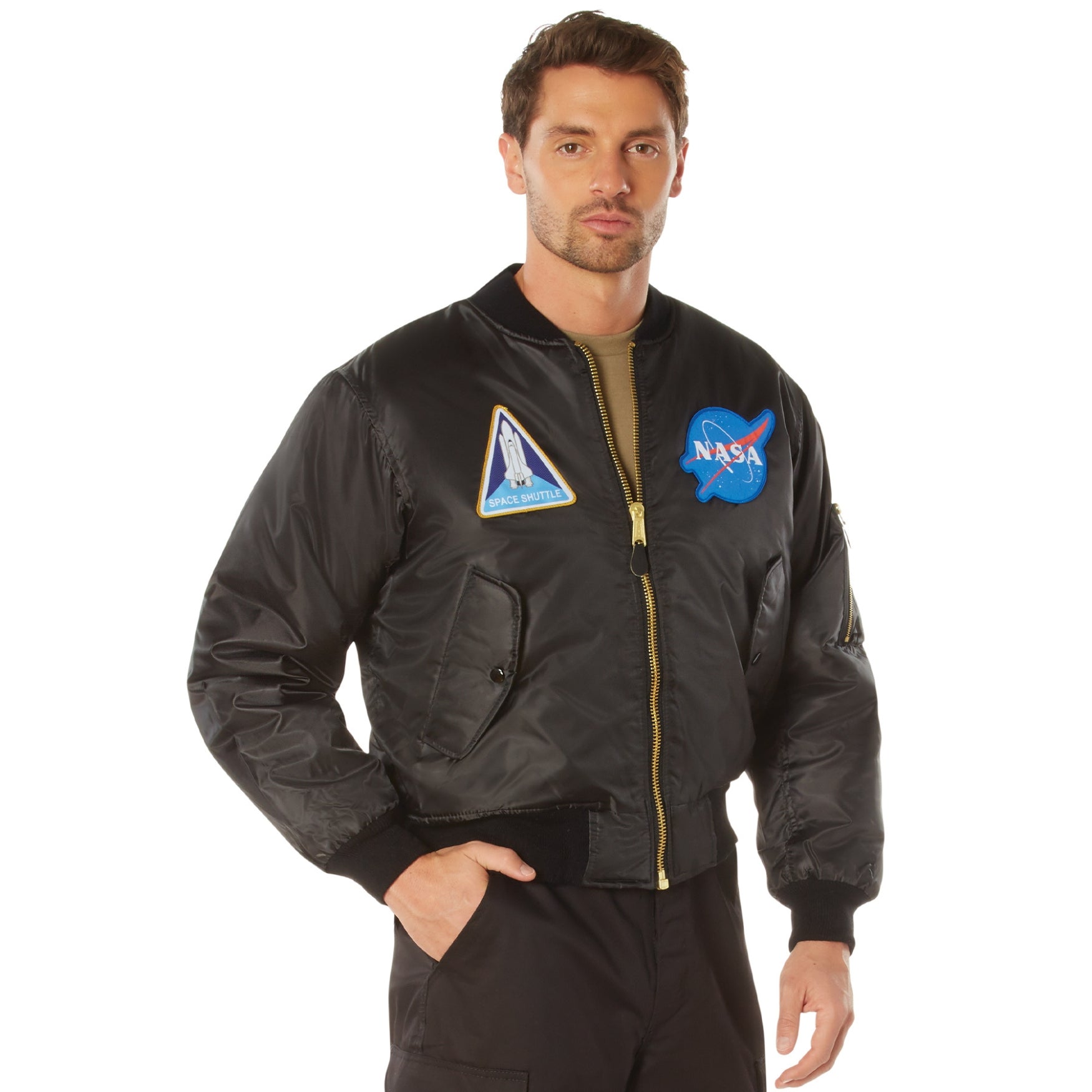 Rothco Nasa MA 1 Flight Jacket Black S