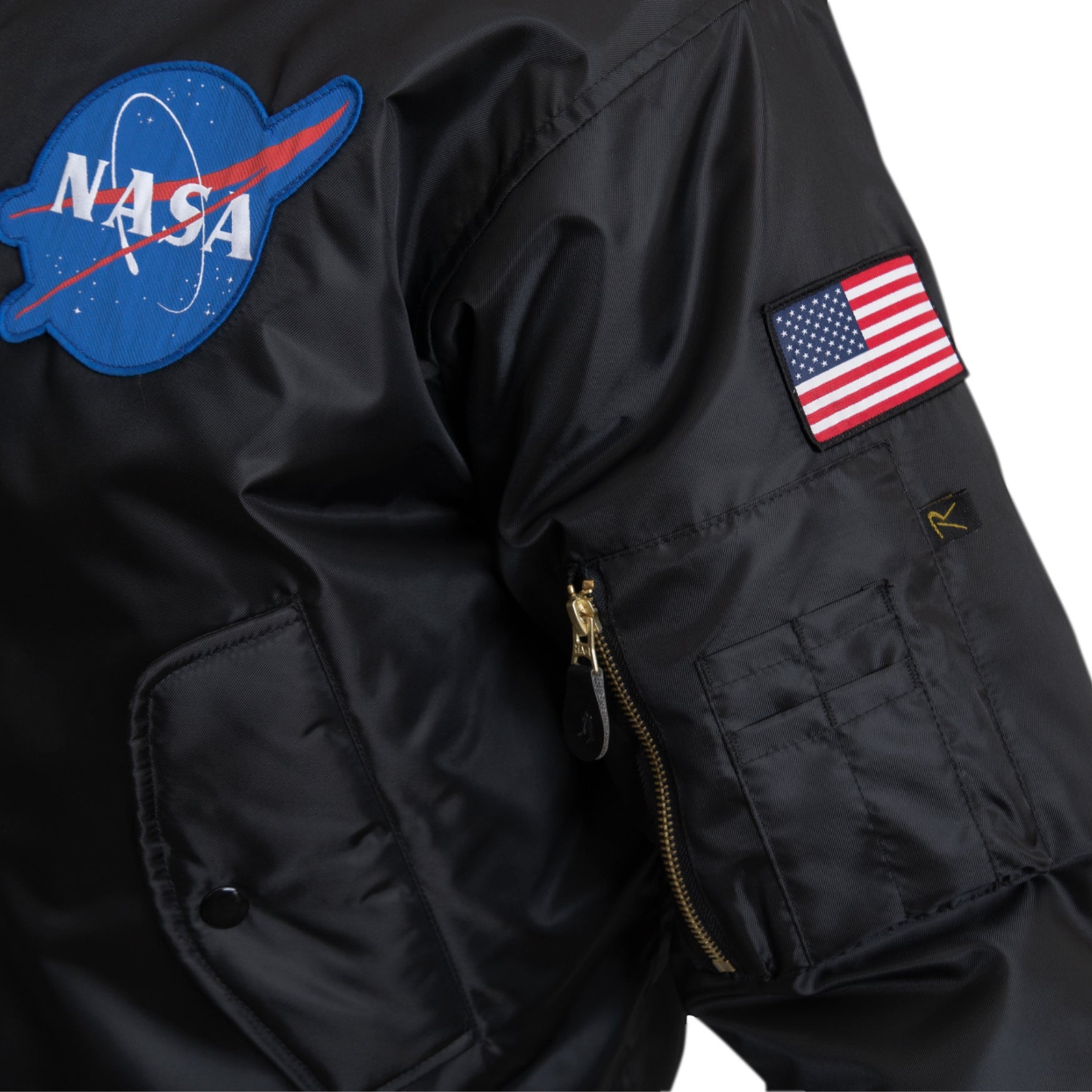 Rothco NASA MA-1 Flight Jacket - Black | All Security Equipment - 8