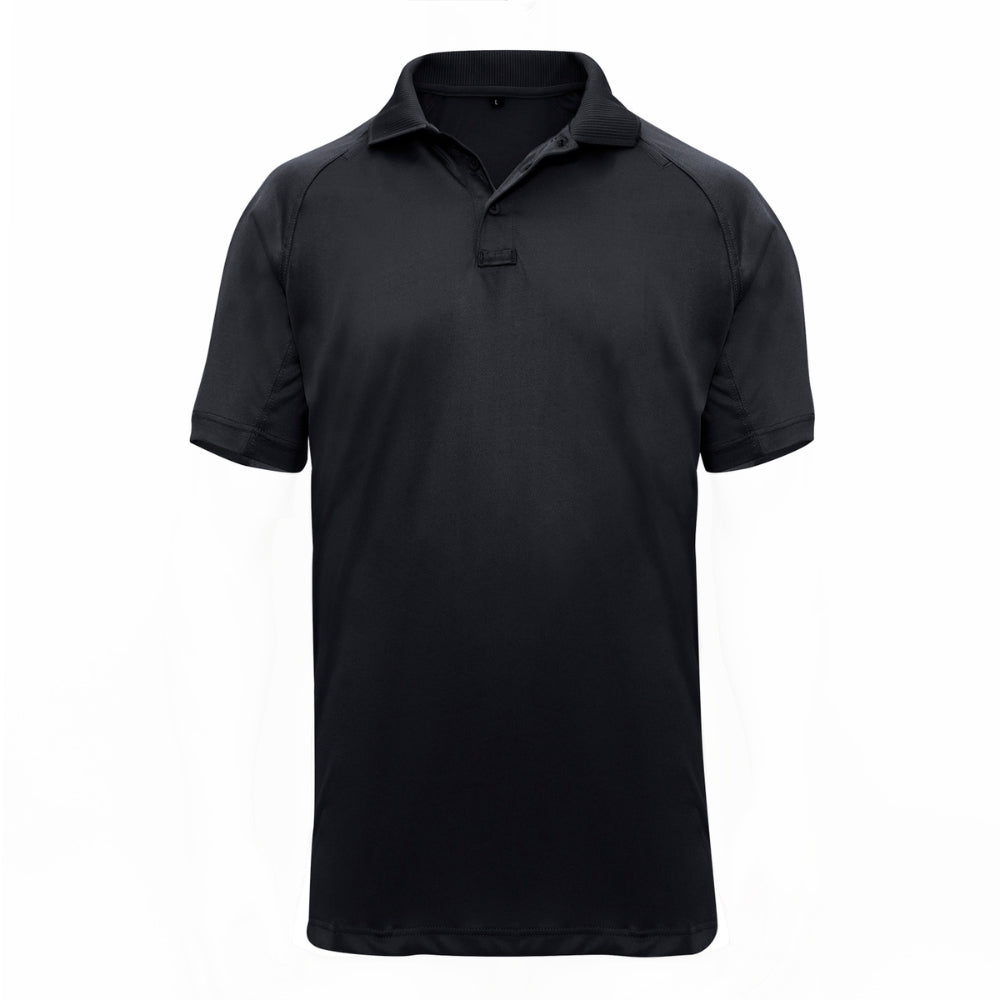 Rothco On Duty Performance Polo (Black) | All Security Equipment - 1