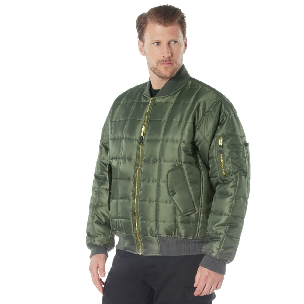 Rothco Quilted MA-1 Flight Jacket (Sage Green) | All Security Equipment - 2