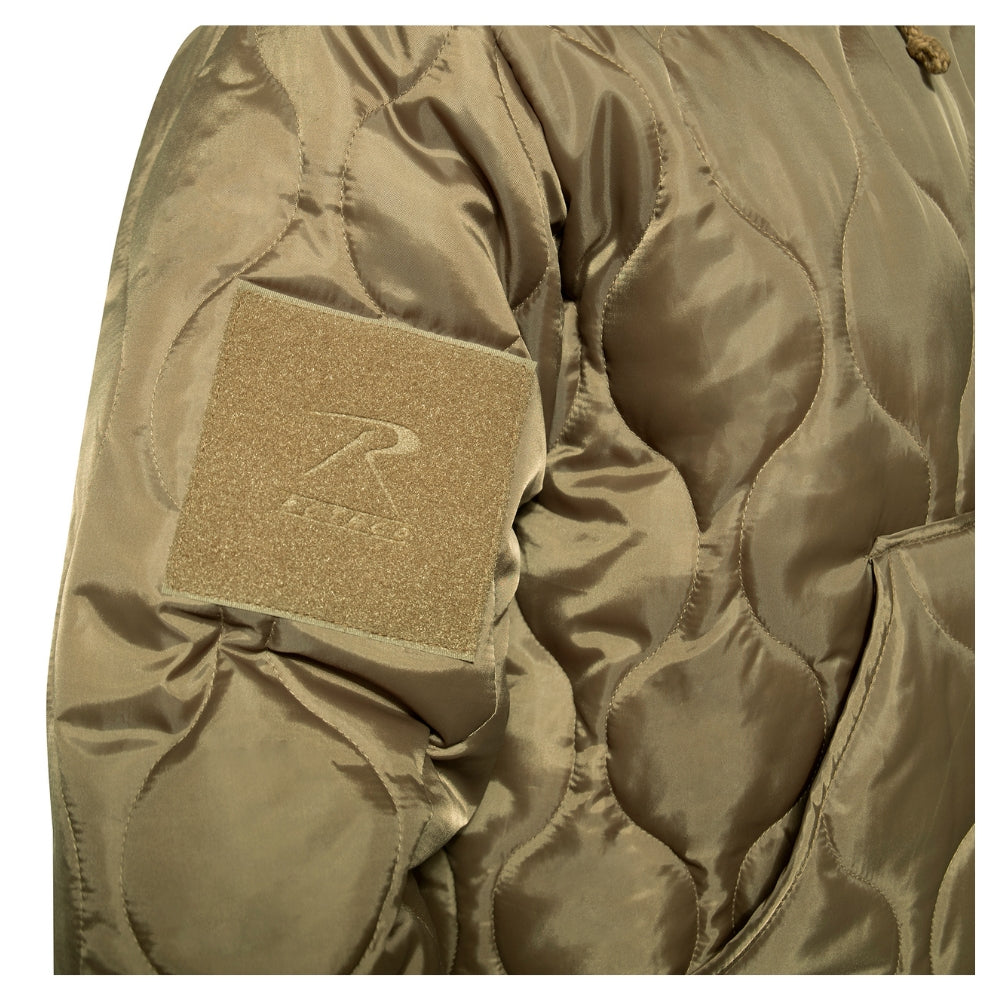 Rothco Quilted Woobie Hooded Sweatshirt (Coyote Brown) - 6