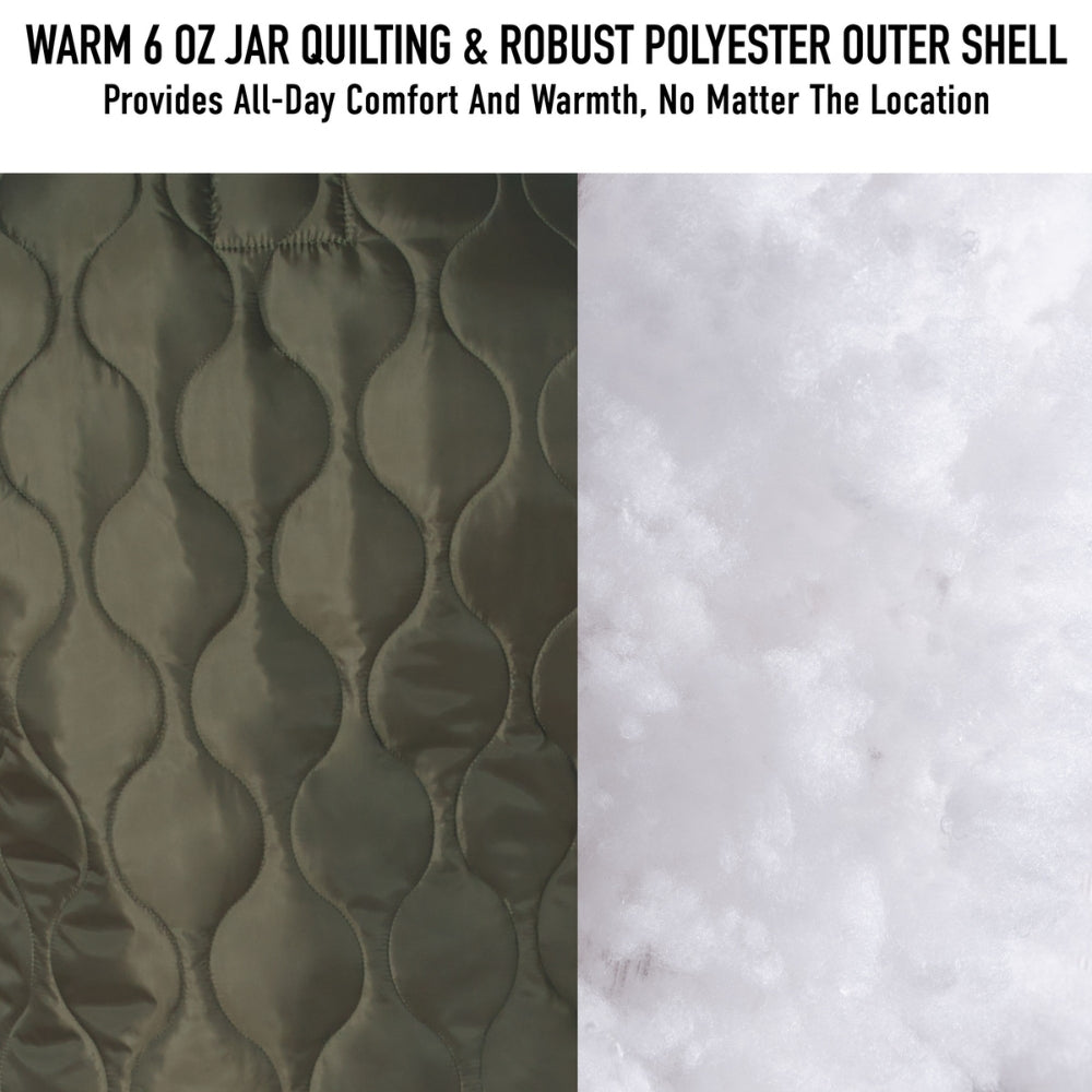 Rothco Quilted Woobie Vest (Coyote Brown) | All Security Equipment - 6