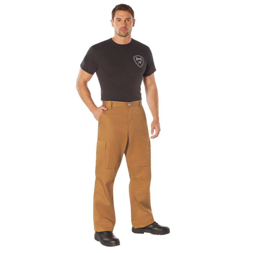 Rothco Relaxed Fit Zipper Fly BDU Pants (Work Brown) - 4