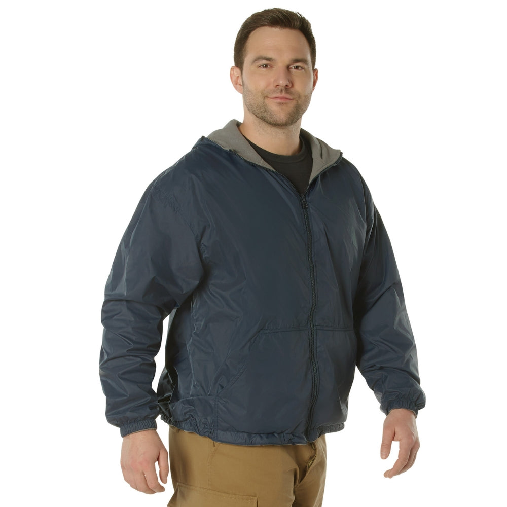 Rothco Reversible Lined Jacket With Hood (Navy Blue) - 2