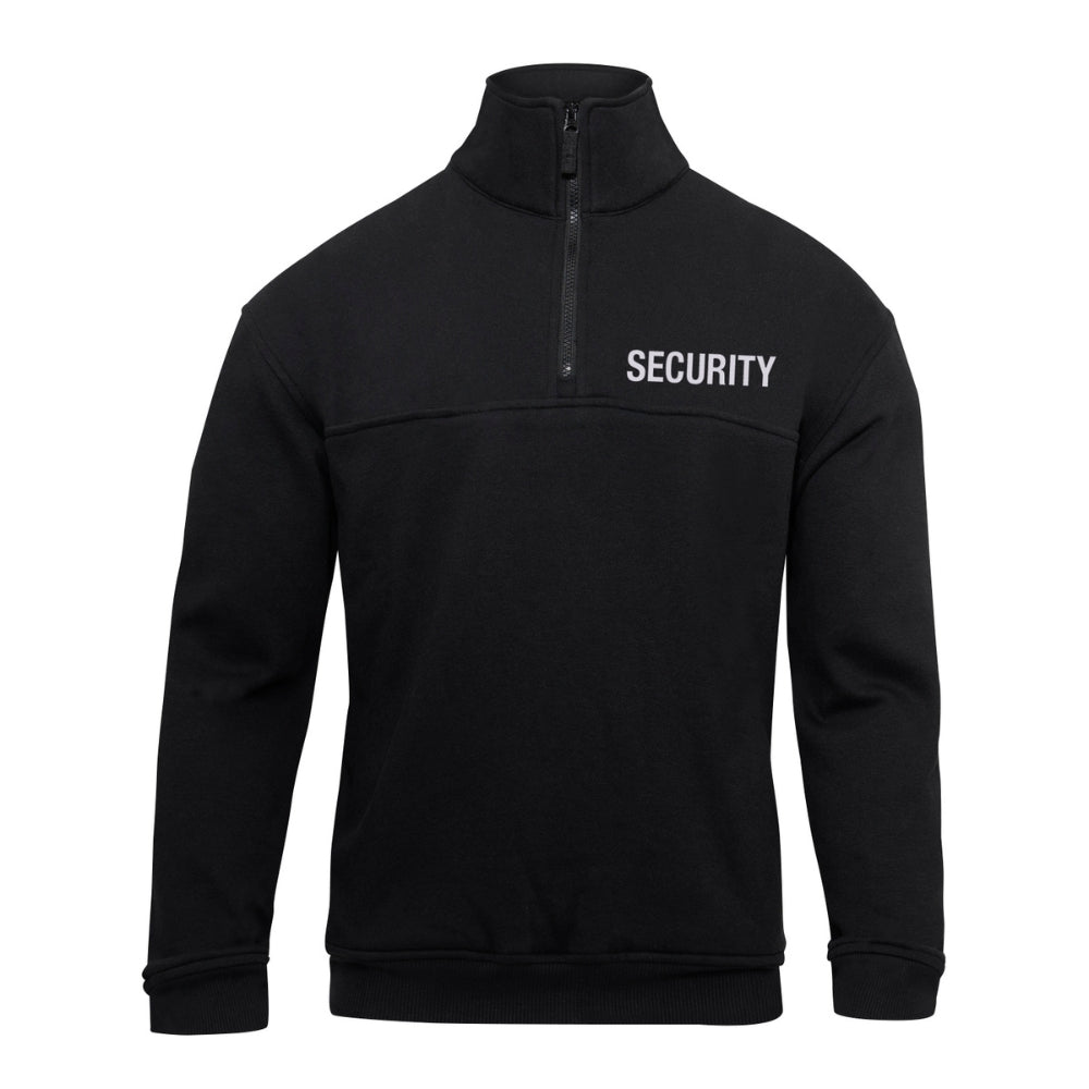 Rothco Security 1/4 Zip Job Shirt - Black | All Security Equipment - 1