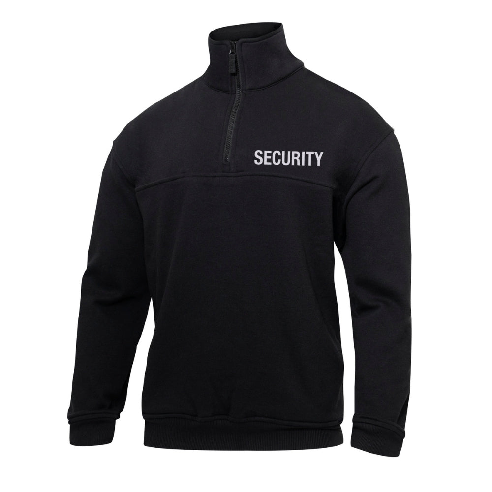 Rothco Security 1/4 Zip Job Shirt - Black | All Security Equipment - 2