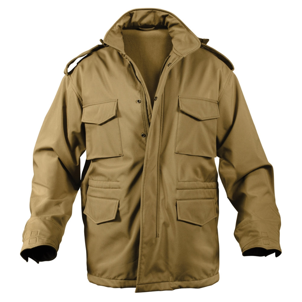 Rothco Soft Shell Tactical M-65 Field Jacket (Coyote Brown) - 1